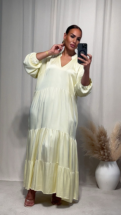 Robe satinée NAZIR